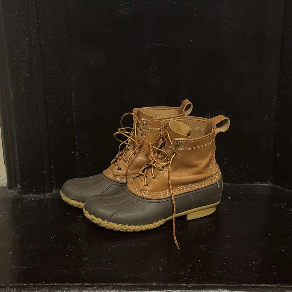 L.L. Bean Tan and Brown Weatherproof Boots